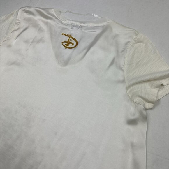 Disney Women's Shirt - Cinderella Castle - Gold Glitter, Medium - Picture 7 of 10